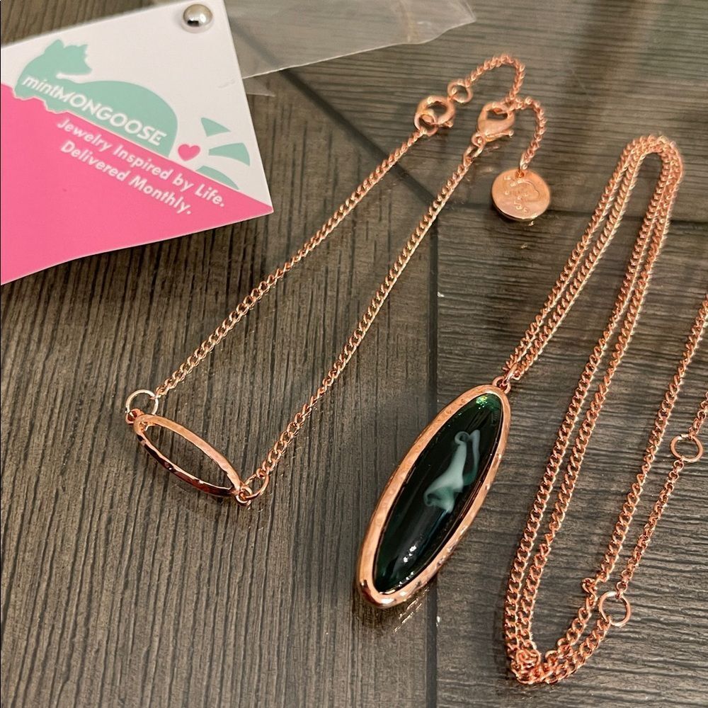 Mint MONGOOSE Rose Gold Bracelet & Necklace Set